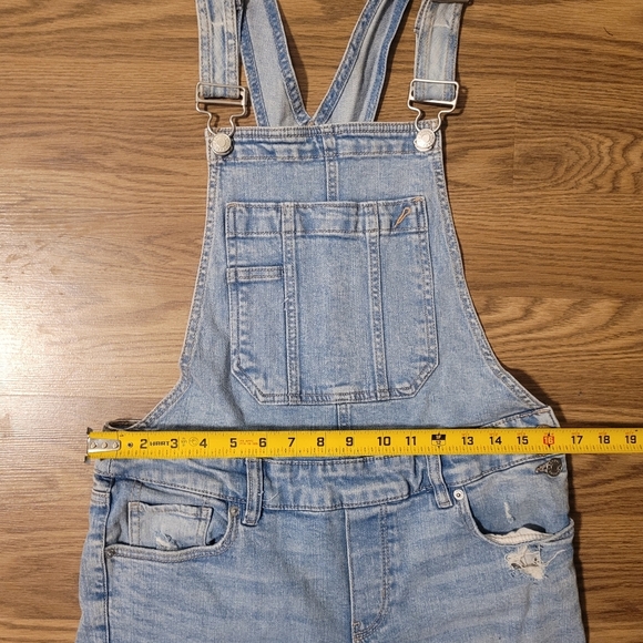 Heavily Distressed Denim Overalls by Garage - Picture 13 of 15